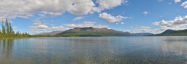 Putorana Plato üzerinde Gölü Panoraması.