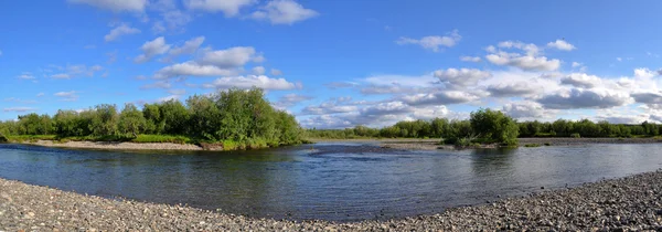 Panoramatické krajiny v polární Ural. — Stock fotografie