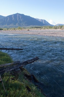 Dağ nehir. Rusya, Yakutya.
