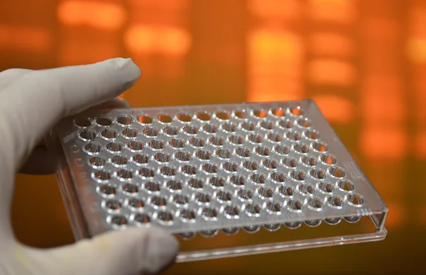 Pruebas de ADN en laboratorios genéticos . — Foto de Stock