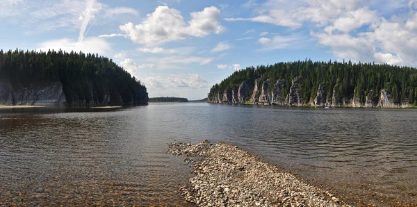 The object of UNESCO world heritage site Virgin Komi forests. — Stock Photo, Image