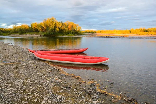 Kayak Inflable Agua Rafting Turístico Río Norte —  Fotos de Stock