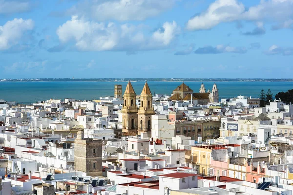 Cadiz Von Oben Gesehen Blick Auf Die Spanische Stadt Der — Stockfoto
