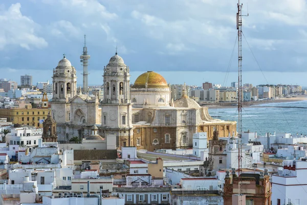 Cádiz Vista Cima Vista Cidade Espanhola Costa Atlântica — Fotografia de Stock