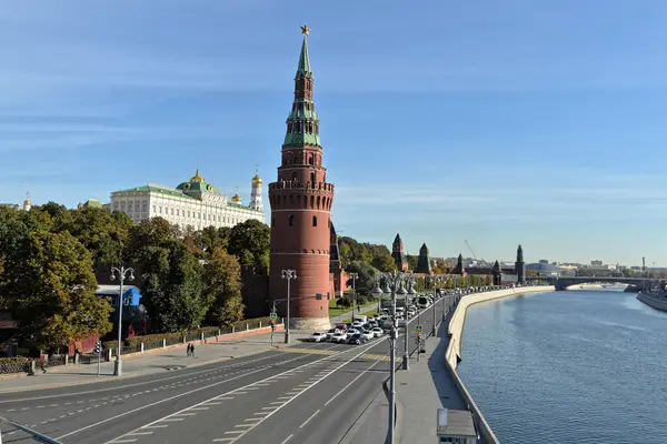 Moscow Kremlin Embankment Center Russian Capital — Stock Photo, Image