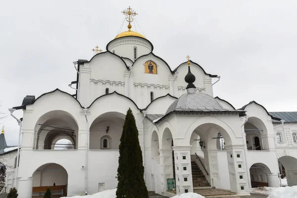 Православная Церковь Суздале Золотое Кольцо России Ранняя Весна — стоковое фото