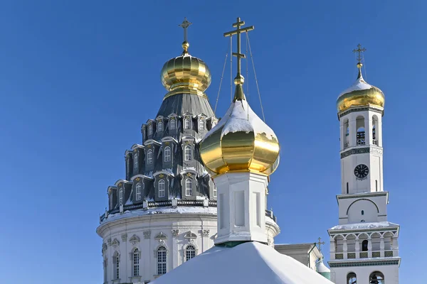 Nouveau Monastère Jérusalem Journée Ensoleillée Givrée Janvier Monastère Orthodoxe Russe — Photo