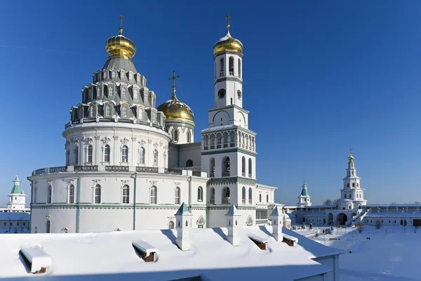 New Jerusalem Monastery Frosty Sunny Day January Russian Orthodox Monastery — Stock Photo, Image