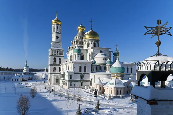 New Jerusalem Monastery Frosty Sunny Day January Russian Orthodox Monastery — Stock Photo, Image