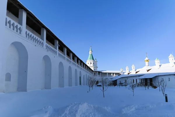 New Jerusalem Monastery Frosty Sunny Day January Russian Orthodox Monastery — Stock Photo, Image