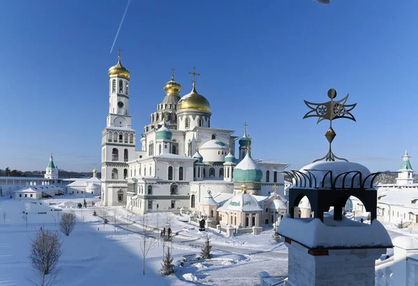 New Jerusalem Monastery Frosty Sunny Day January Russian Orthodox Monastery — Stock Photo, Image