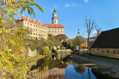 Çek Krumlov. Ortaçağ şehir müzesi, UNESCO Dünya Mirası Alanı, Prag 'ın güneyi..