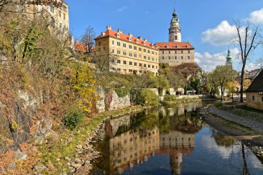 Çek Krumlov. Ortaçağ şehir müzesi, UNESCO Dünya Mirası Alanı, Prag 'ın güneyi..