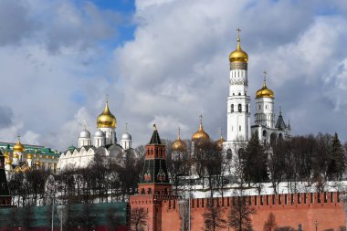 Moskova Kremlin 'i. Çan kulesi Büyük İvan.