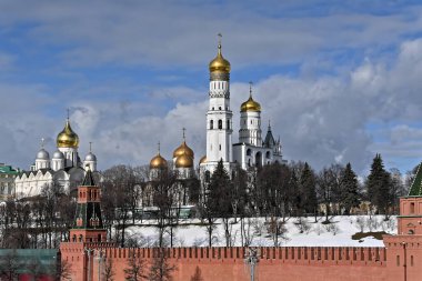 Moskova Kremlin 'i. Çan kulesi Büyük İvan.