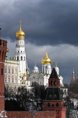 Moskova Kremlin 'i. Çan kulesi Büyük İvan.