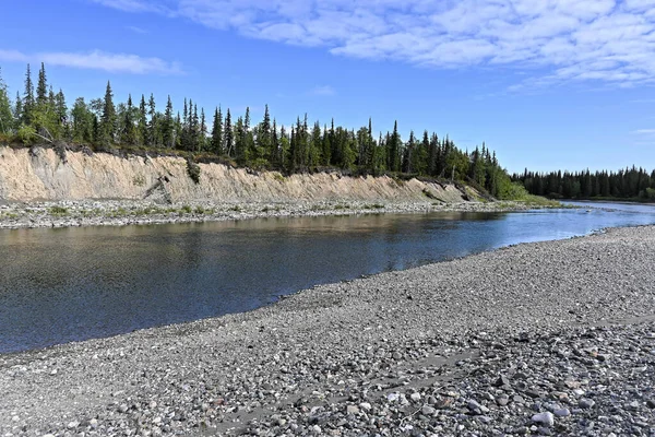 Rivière Nord Par Une Journée Ensoleillée Été Paysage Aquatique Parc — Photo