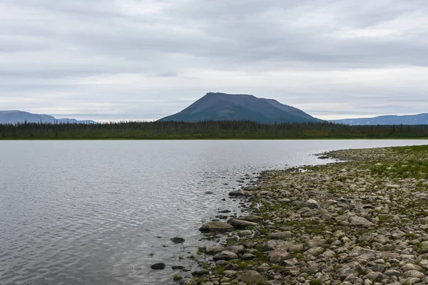 Putorana高原 胶布科湖的山地胸 俄罗斯克拉斯诺亚尔斯克地区北部的水景 — 图库照片