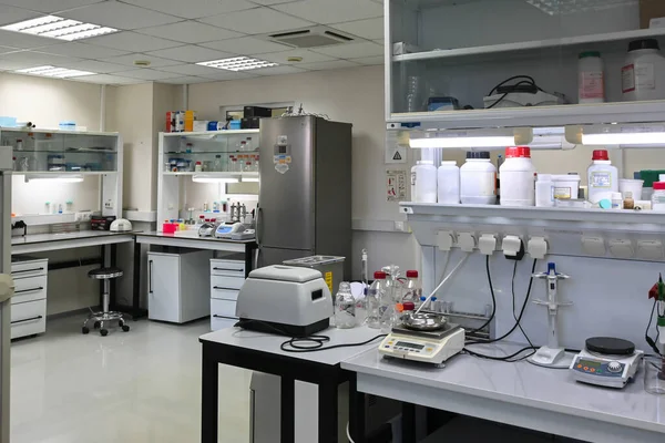 Modern Biologisch Laboratorium Het Interieur Van Een Ruimte Bestemd Voor — Stockfoto