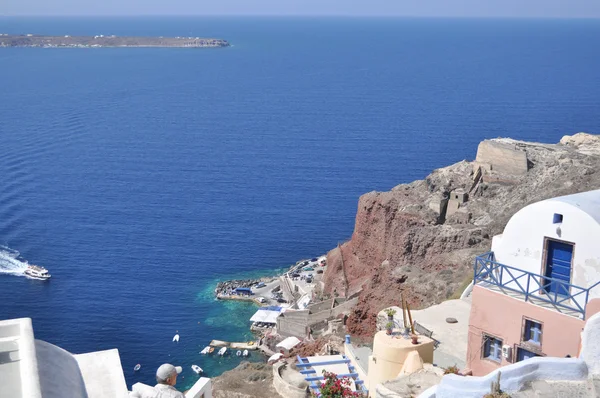 Paesaggio Isola greca nel Mar Mediterraneo . — Foto Stock