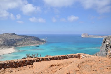 Yaz peyzaj Yalı, Yunan Adası.