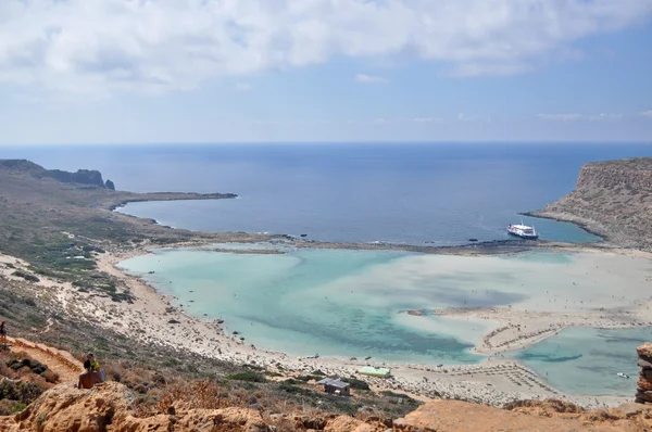Mar verão paisagem costa da ilha grega . — Fotografia de Stock