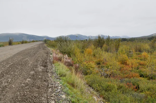 Autostrada del suolo a Yakutia . — Foto Stock