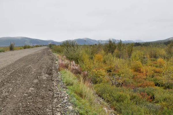 Bodem snelweg in yakutia. — Stockfoto