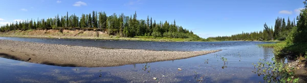 Panorama des wilden Flusses. — Stockfoto