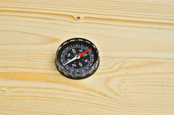 Compass on the Board. — Stock Photo, Image