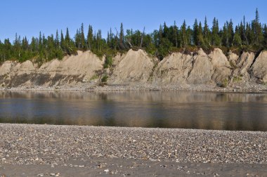 Ural Nehri Lemva kıyıları Sandy.