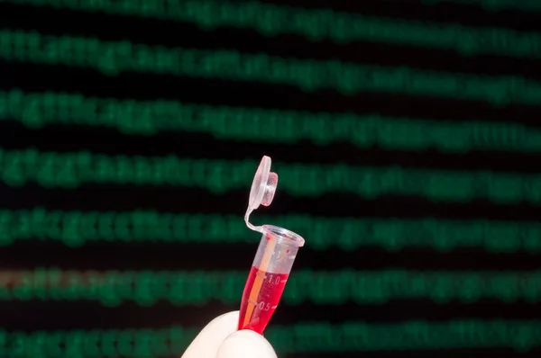 DNA testování krve. — Stock fotografie
