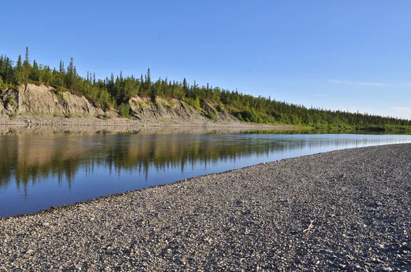 Summer landscape North of the river. — Stock Photo, Image