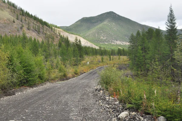 Bodem snelweg in yakutia. — Stockfoto