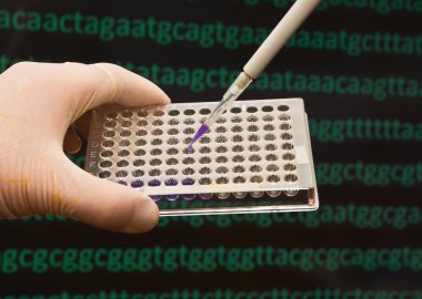 Dna bilimsel bir laboratuvar testi.