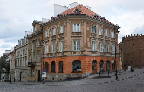 Bâtiments dans la vieille ville. Varsovie, Pologne — Photo