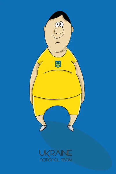 Spieler der ukrainischen Nationalmannschaft — Stockvektor