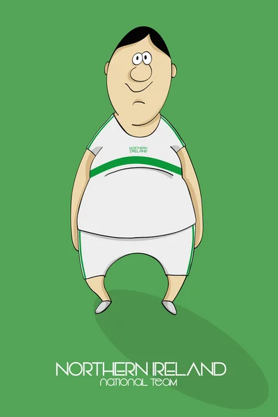 Player for Northern Ireland — Stock Vector