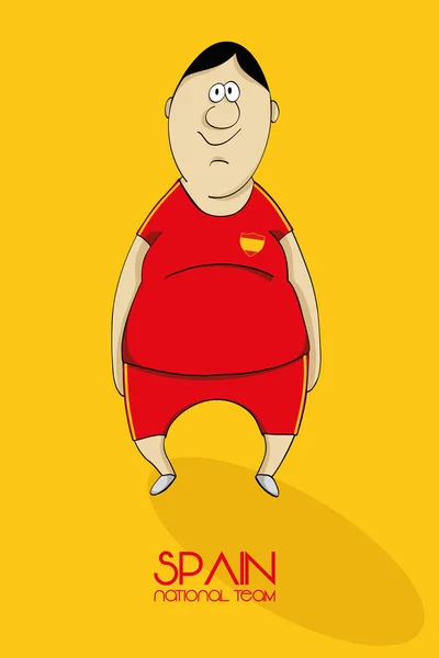 Joueur de football espagnol — Image vectorielle