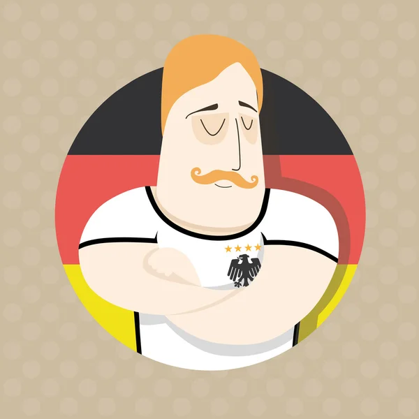 Football player for team Germany — Stock Vector