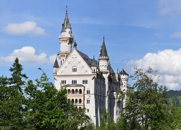 Slot Neuschwanstein in Beierse Alpen, Duitsland — Stockfoto