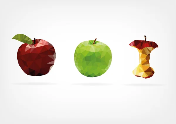 低聚苹果 — 图库矢量图片