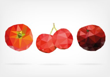 Düşük Poli Acerola meyve