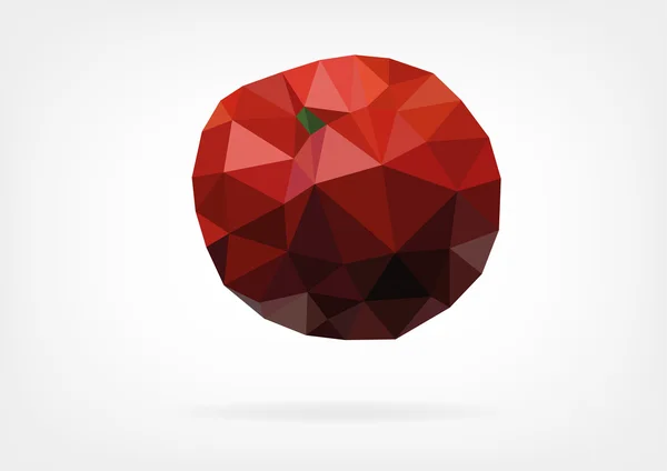 Low-Poly-Acerola-Frucht — Stockvektor