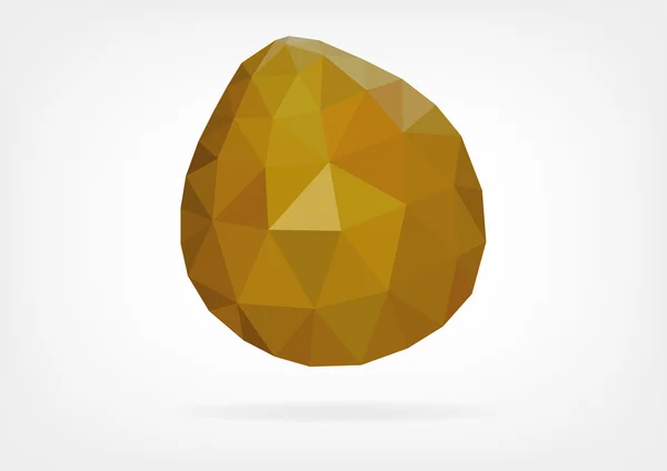 Low Poly Pomelo owoców — Wektor stockowy