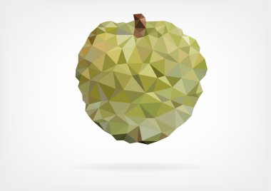 Düşük Poli Annona meyve