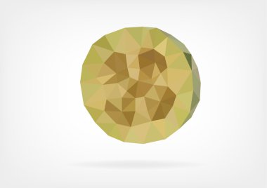 Düşük Poli Feijoa meyve