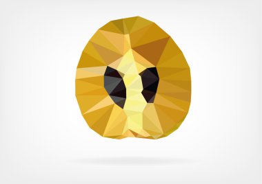 Düşük Poli Sapodilla meyve