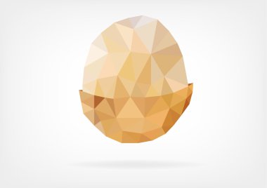 Düşük Poli Longan meyve