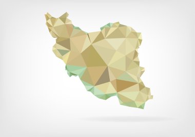Iran Haritası düşük Poli